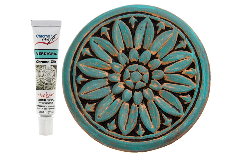 Agar Chroma-Gilt - Verdigris 1 Agar Chroma-Gilt - Verdigris